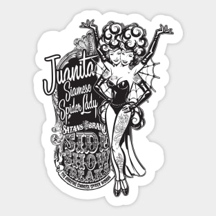 Side Show Freaks - Juanita Siamese Spider Lady Sticker